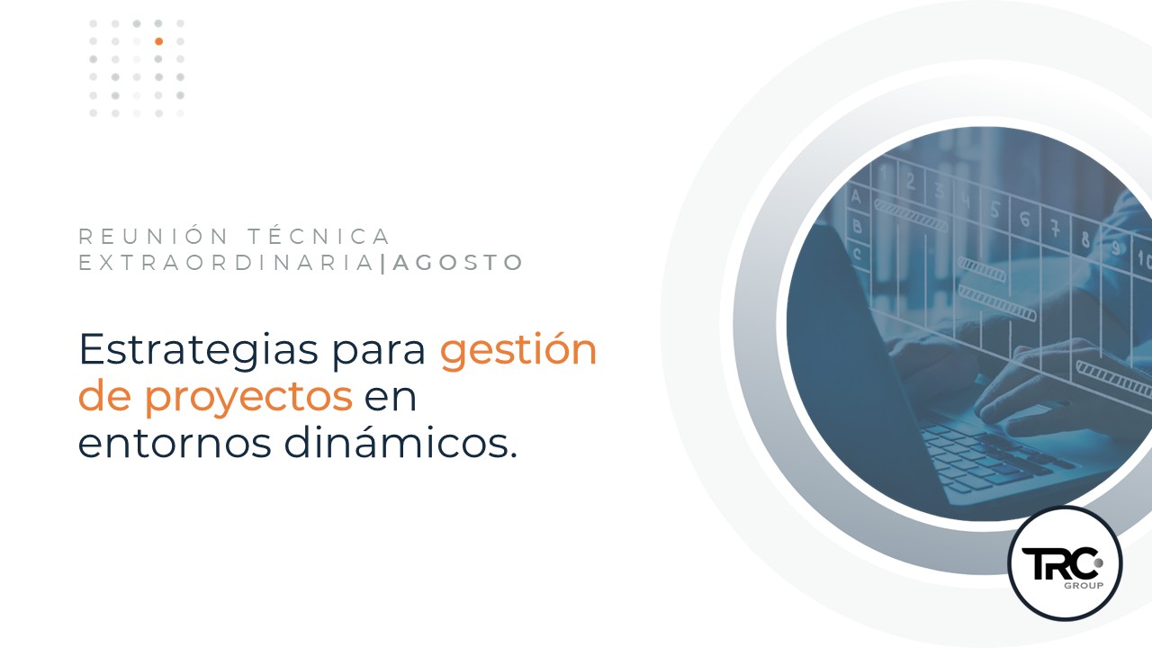 Estrategias para la Gestión de Proyectos en Entornos Dinámicos Reunión Técnica Extraordinaria Agosto